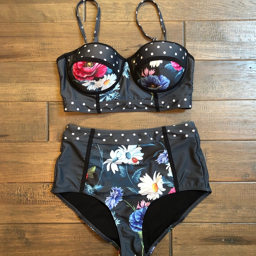 ModCloth / HighDive Vintage Two-Piece Swimsuit
